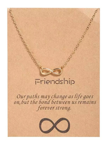 Charming Gold Plated Infinite Pendant Necklace