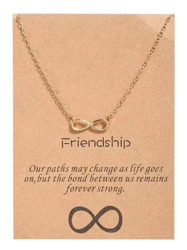 Charming Gold Plated Infinite Pendant Necklace Gender: Women