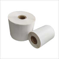 White Barcode Label Sticker Roll