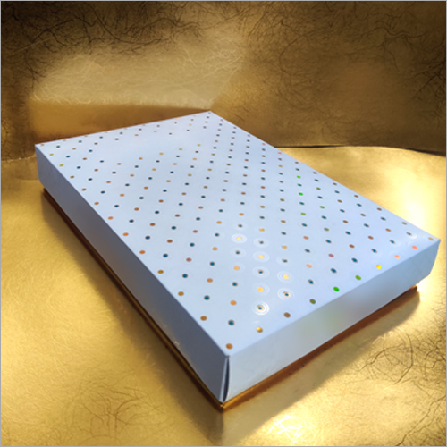 Paper Dotted Printed Gold Foil Shirt Packaging Box