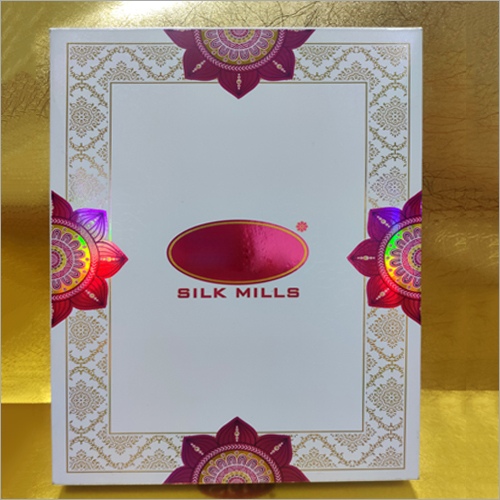 Holo Lamination Saree Packaging Box