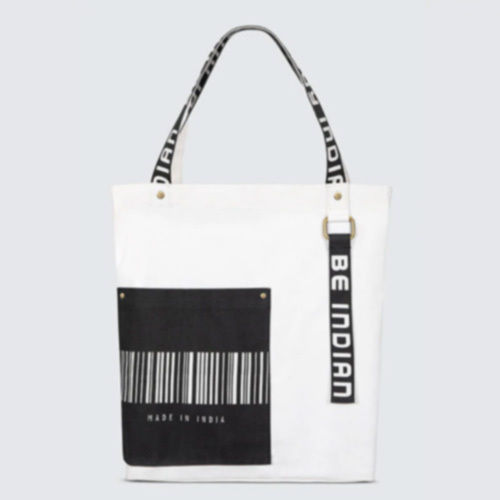 Antiviral White Shopping Handbag