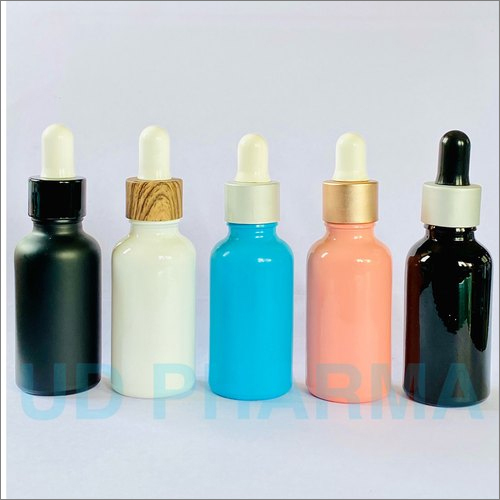 Multi Color Glass Dropper Bottle