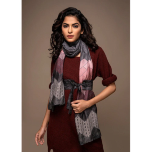 Slate Rose Stole with Belt