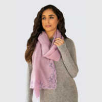 Orchid Haze Lace Stole