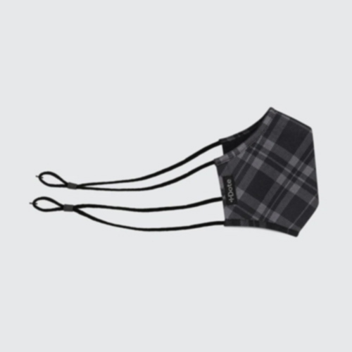 Black Checks Antiviral Turban Mask
