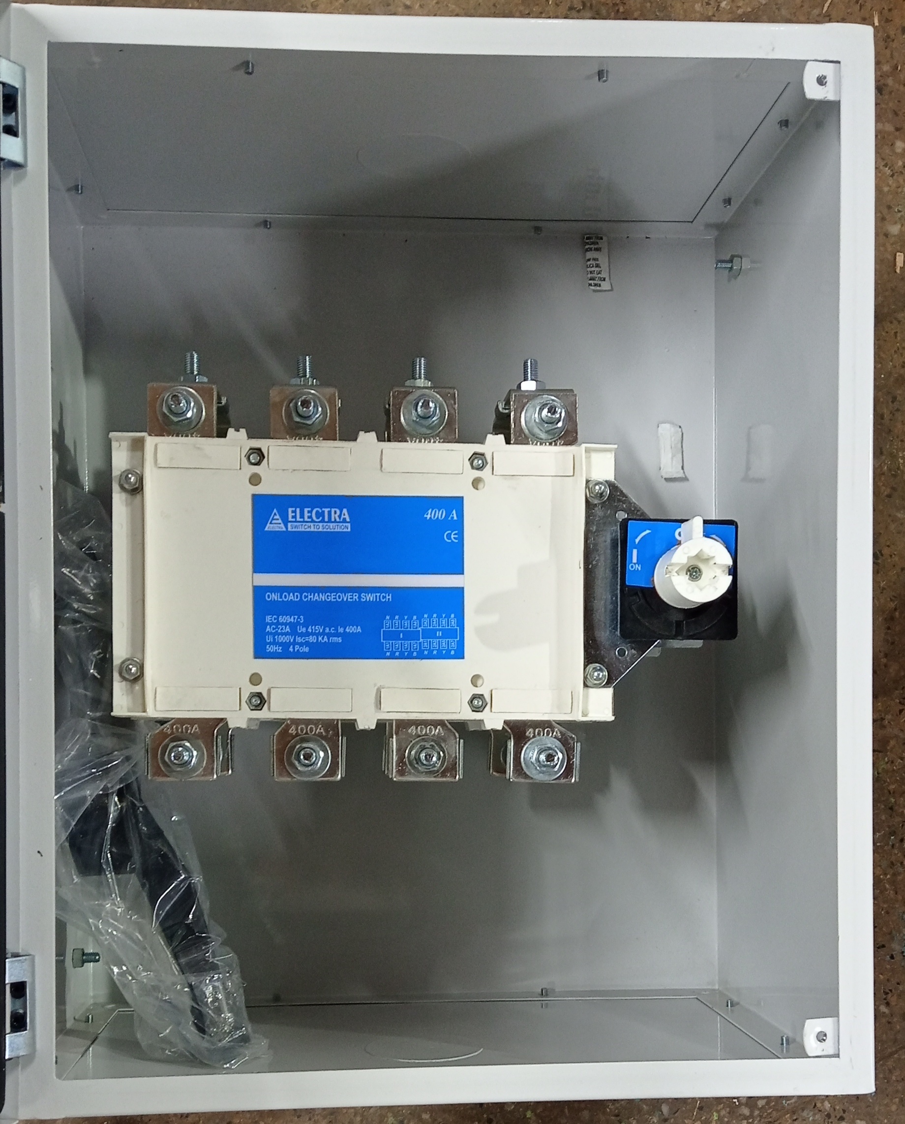 400 Amp 4 Pole Onload Changeover Switch