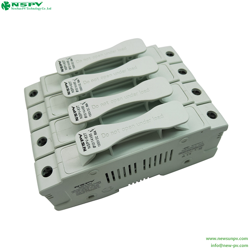 NSPV 1500VDC Solar Fuse Holder With High Breaking Capacity Convenient Operation