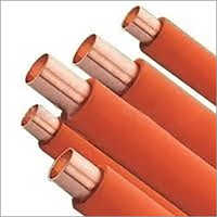 Pvc Coated Copper Tubes - Standard Grade, Round Shape, Customizable Length, Orange Color, Soft Hardness, Durable Strength, Pvc Coating