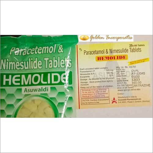 Nimesulide And Paracetamol Loose Tablets Recommended For: As Per Doctor Recommendation