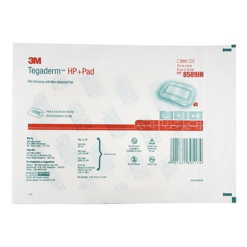 3M Tegaderm HP Pad Film Dressing (8589IN) pack of 25