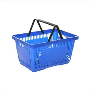 Easy To Clean Shopping Plastic Basket