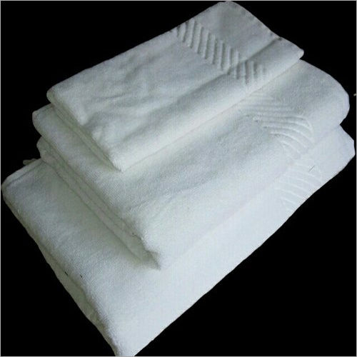 Plain White Cotton Hotel Bath Towel