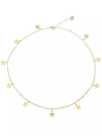 Stunning Gold Plated Stars Pendant Necklace