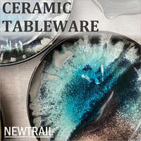 Round Ceramic Tableware - Customized Size Perfect For Sushi, Ideal For Japanese, Western, Indian Cuisine - Crafted By Zen Artisans