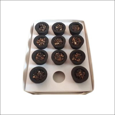 Premium Sambrani Dhoop Cup - Charcoal Material, 30mm Size, Black Color, 55min Burn Time | Solid Indian Incense, Aromatic Use, 12 Month Shelf Life