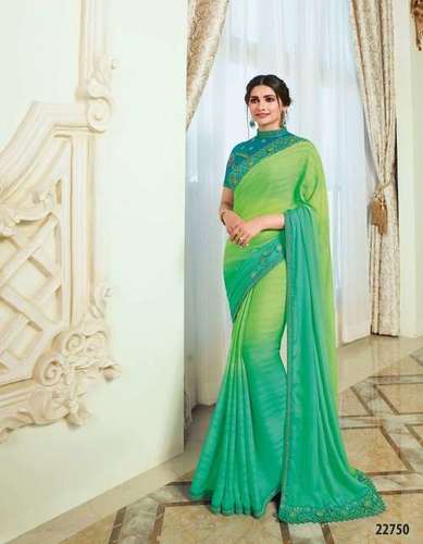 Cutwork saree