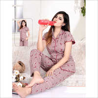 Ladies Printed Night Suit