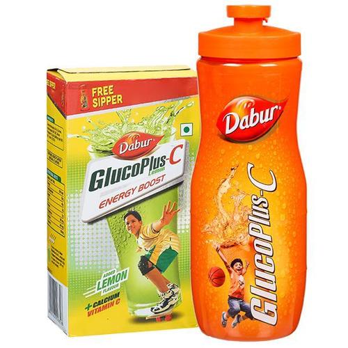 Dabur Glucoplus C Powder (Get Free Sipper) Leman