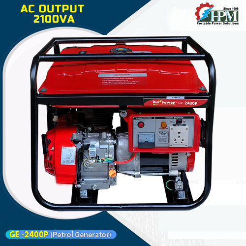 Petrol Generator 2.1 KVA Model GE 2400P Recoil Start