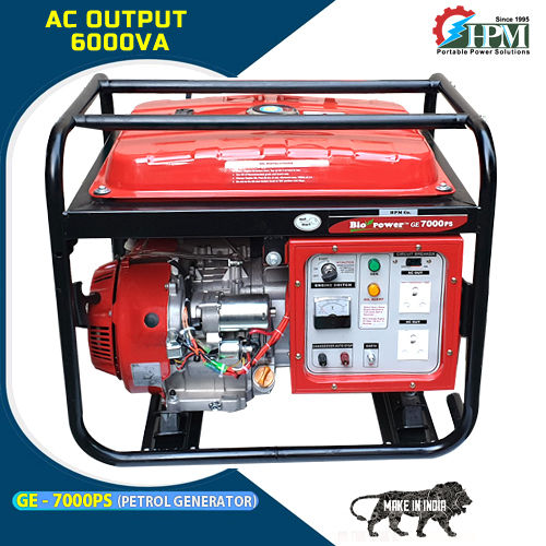 6 KVA Petrol Generator Model GE-7000PS Manual and Self Start