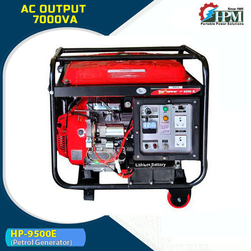 7 KVA Petrol Generator Model HP-9500E Manual and Self Start