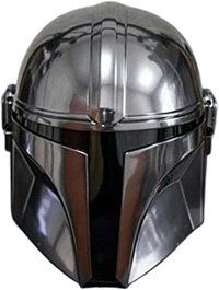 Steel Mandalorian Helmet SCA Medieval Helmet Helm for Halloween Costume Theater Role-Play Armour Helmet