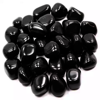 Black agate Tumble stone