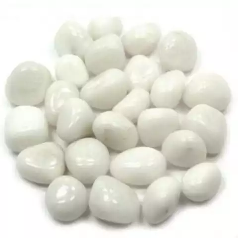 White agate Tumble stone