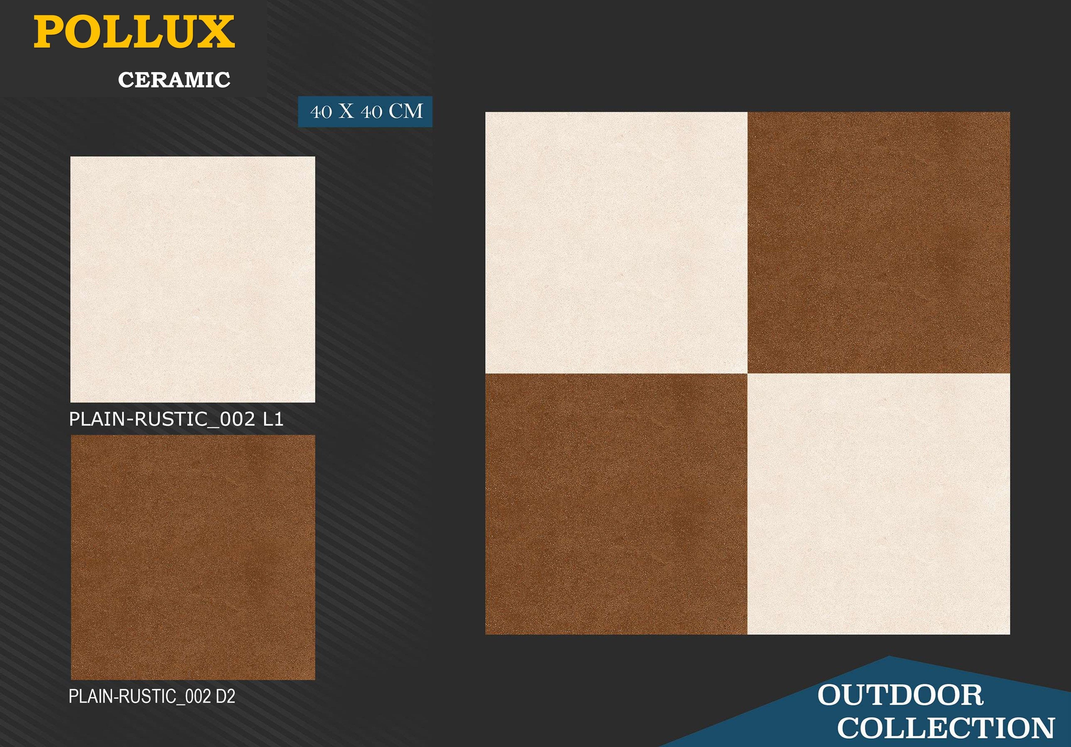 Outdoor porcelain tile