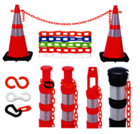 Rubber Traffic Cone - Pvc Material, 25 - 32 Inch Size | Manual Functionality For Enhanced Visibility And Versatile Use