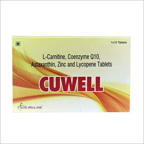 L-carnitine Coenzyme Q10 Astaxanthin Zinc And Lycopene Tablets General Medicines