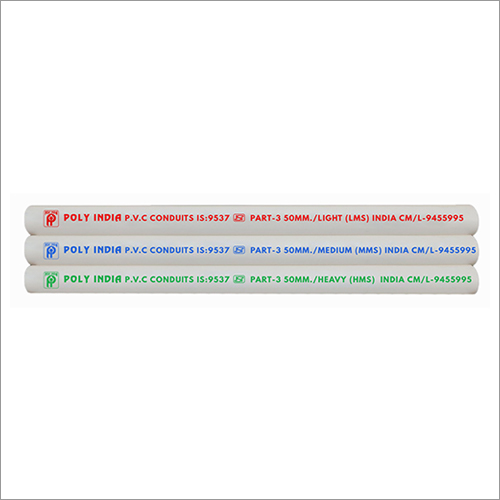 50 MM Outer Dia PVC Conduit Pipe