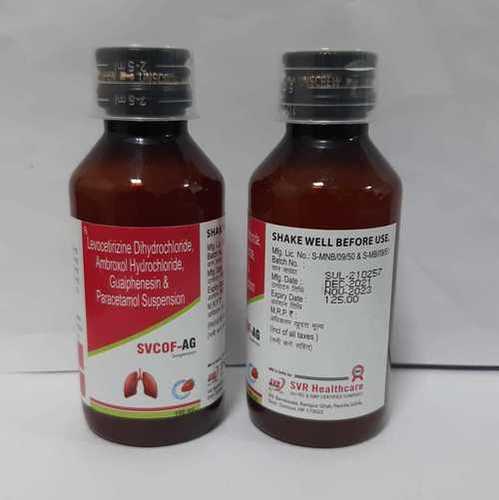 Levocetirizine Ambroxol Guaiphenesin Paracetamol Suspension General Medicines