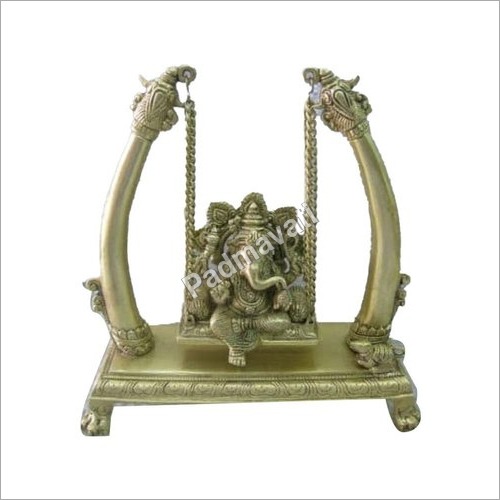 3.5Kg Brass Swing Ganesha Statue