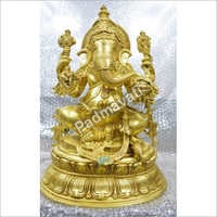 Table Top Brass Ganesha Statue