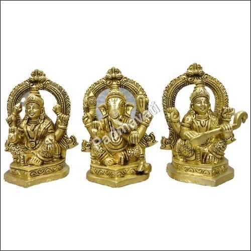 2Kg Brass Laxmi Ganesh Saraswati Statue