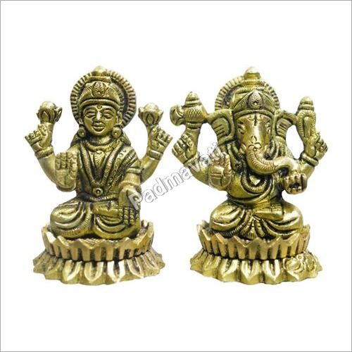 420gm Brass Kamal Laxmi Ganesh Statue