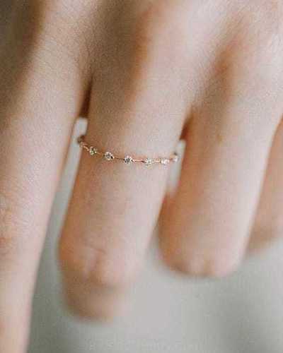 Simple Real Diamond Ring