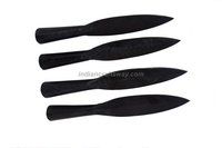 Set of 4 Hand Forged Viking Saga Iron Spear Head