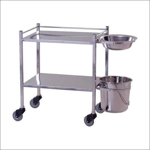 SS Hospital Dressing Trolley