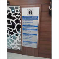 Acrylic Display Signage Board Application: Advertisement