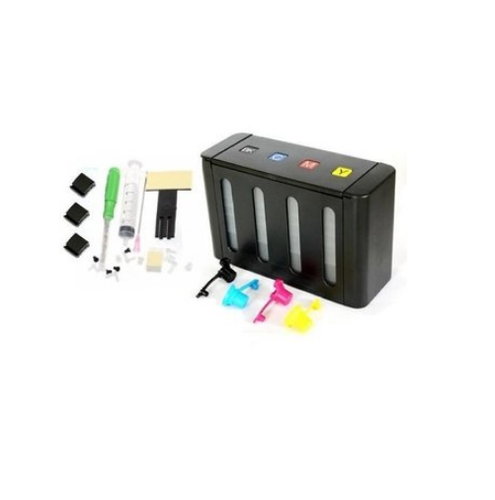Black Empty Ciss With Accessories For Hp And Canon Inkjet Printers (Black Body)