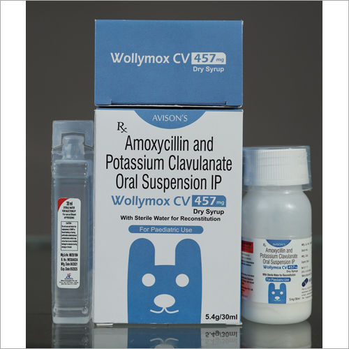 AMOXICILLIN POTASSIUM CLAVULANATE 457 mg DRY SYRUP