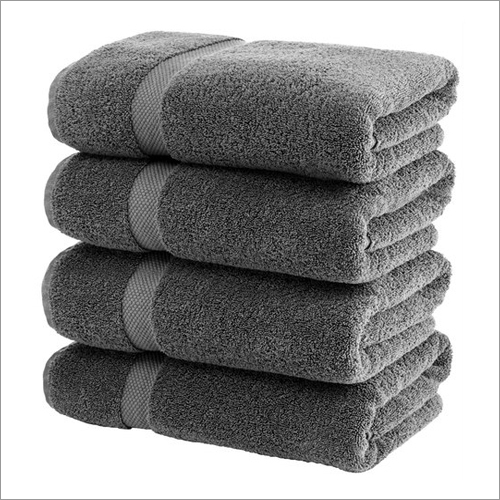 Grey Cotton Bathroom Towel