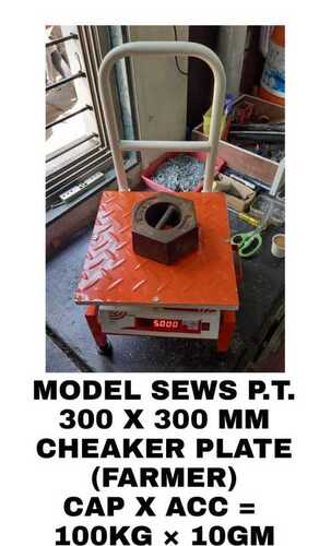 Sew Pt 300x300 Mm Farmer Checker Plate Weighing Machine