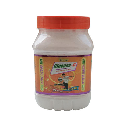 500 gm Orange Glucose Powder Jar