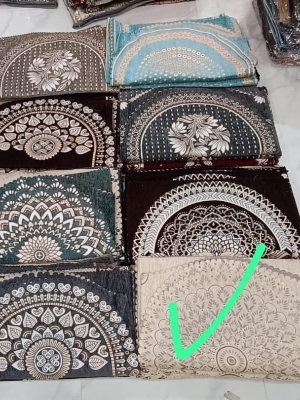 Printed Sofa Cover - 100% Cotton Material | Customized Size, Elegant Printed Pattern