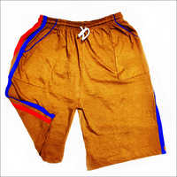 Mens Yellow Knitted Shorts