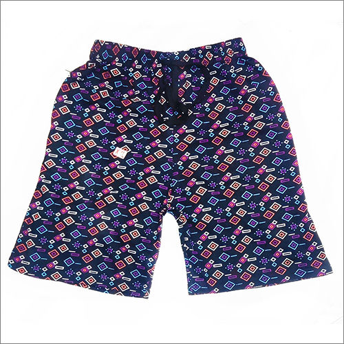 Multicolor Printed Knitted Shorts